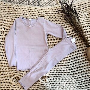 Jamie Kay Kids Ribbed Lavender Legging and Top